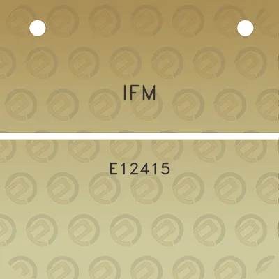 ifm-e12415