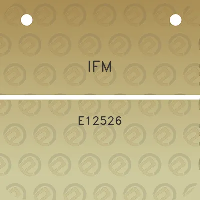 ifm-e12526