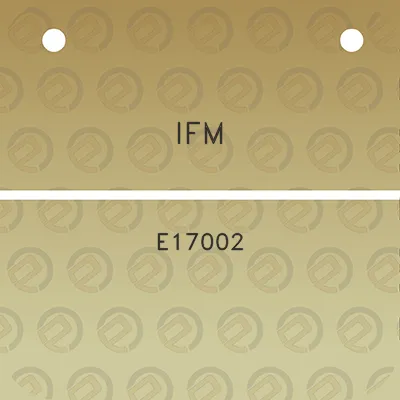 ifm-e17002