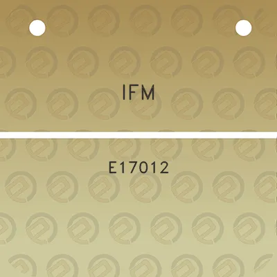 ifm-e17012