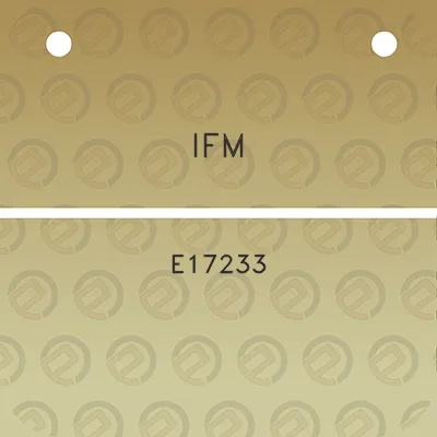 ifm-e17233