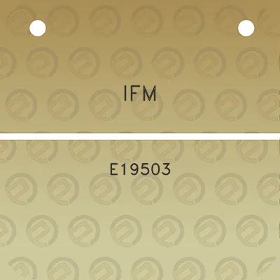 ifm-e19503