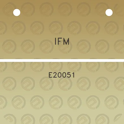 ifm-e20051