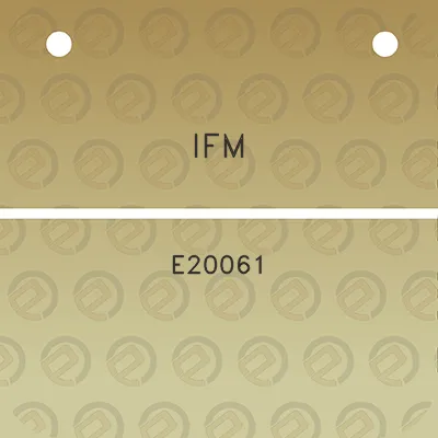 ifm-e20061