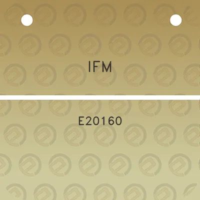 ifm-e20160