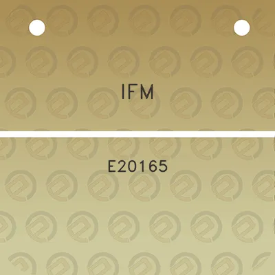 ifm-e20165