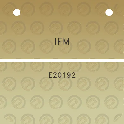 ifm-e20192