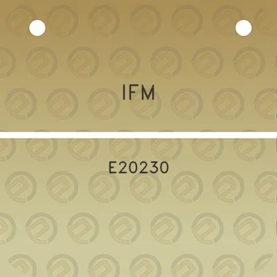 ifm-e20230