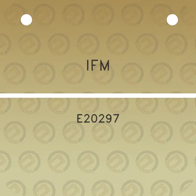 ifm-e20297