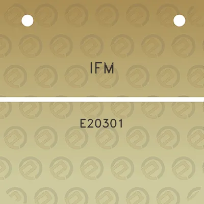 ifm-e20301