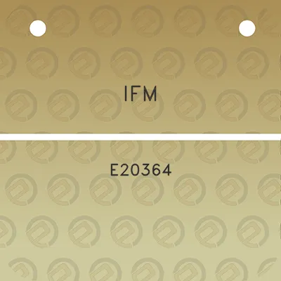 ifm-e20364