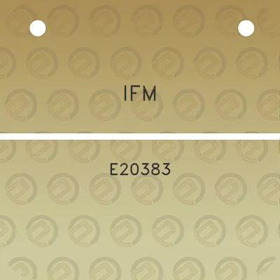 ifm-e20383