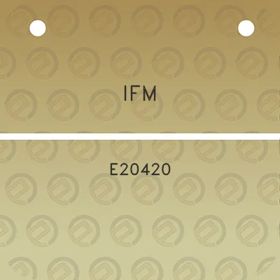 ifm-e20420