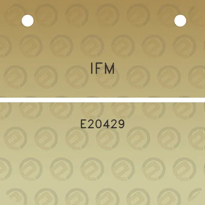 ifm-e20429