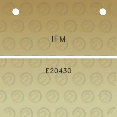 ifm-e20430