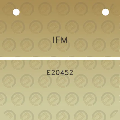 ifm-e20452