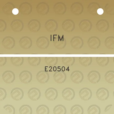 ifm-e20504