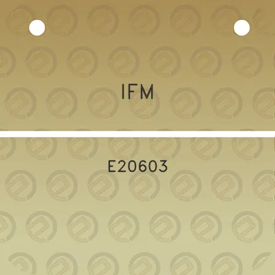 ifm-e20603