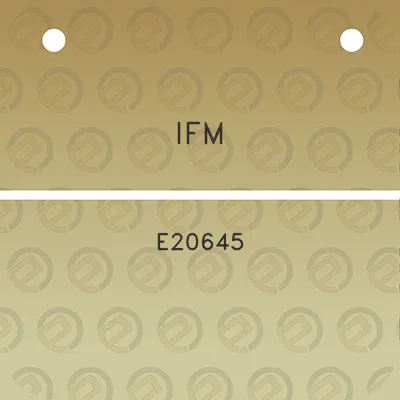 ifm-e20645