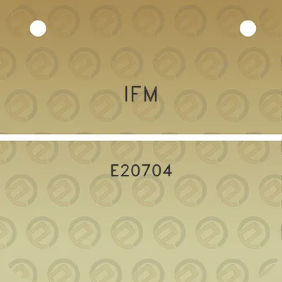 ifm-e20704