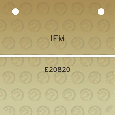 ifm-e20820