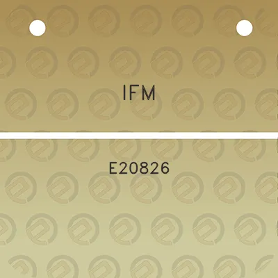 ifm-e20826