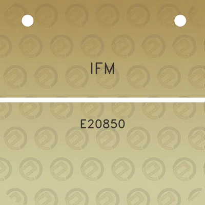 ifm-e20850