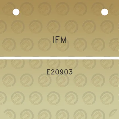 ifm-e20903