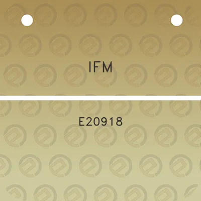 ifm-e20918