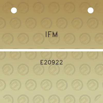 ifm-e20922