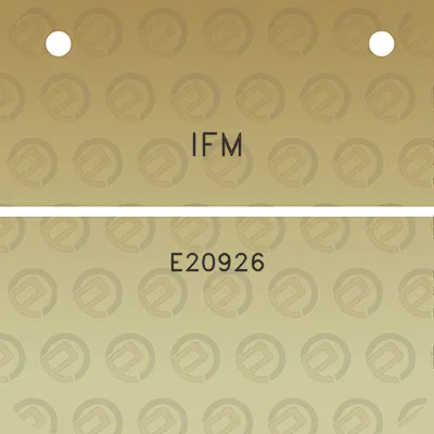 ifm-e20926