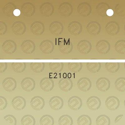 ifm-e21001