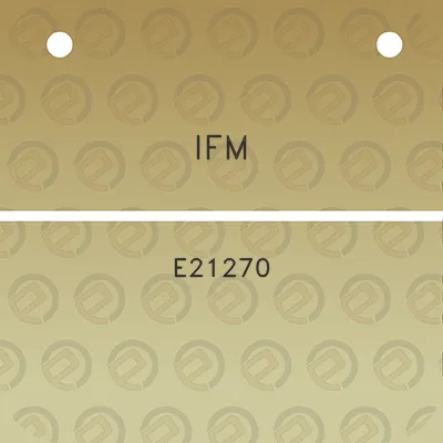 ifm-e21270