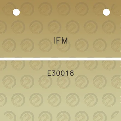 ifm-e30018