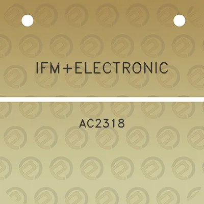 ifmelectronic-ac2318