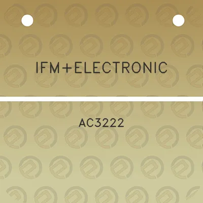 ifmelectronic-ac3222