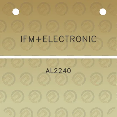 ifmelectronic-al2240