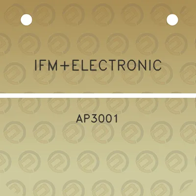 ifmelectronic-ap3001