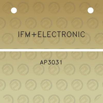 ifmelectronic-ap3031