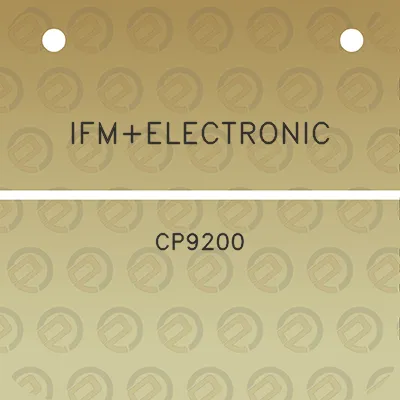 ifmelectronic-cp9200