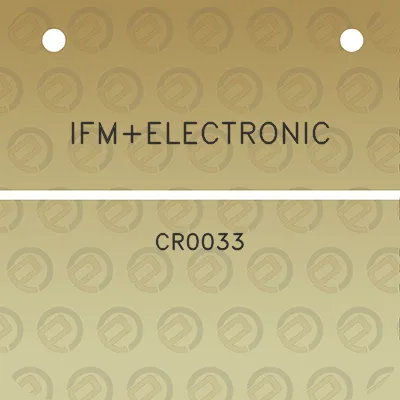 ifmelectronic-cr0033