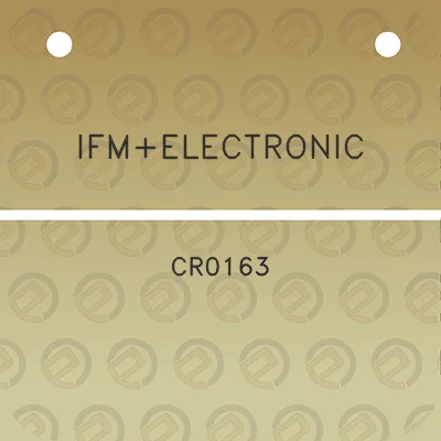 ifmelectronic-cr0163