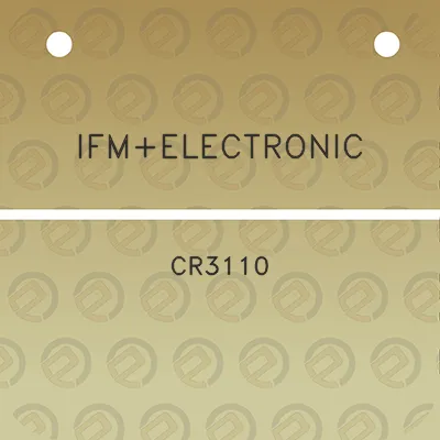 ifmelectronic-cr3110