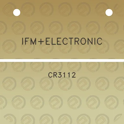 ifmelectronic-cr3112