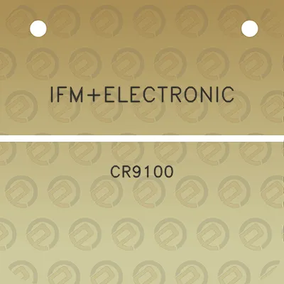 ifmelectronic-cr9100