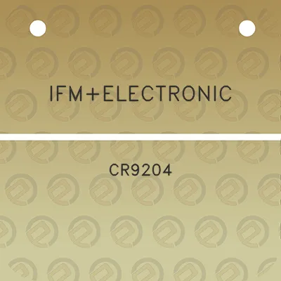 ifmelectronic-cr9204