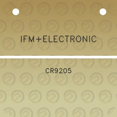 ifmelectronic-cr9205