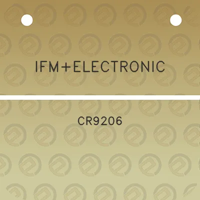 ifmelectronic-cr9206