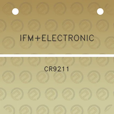 ifmelectronic-cr9211