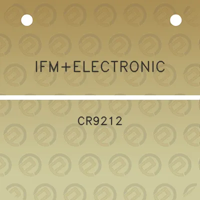 ifmelectronic-cr9212